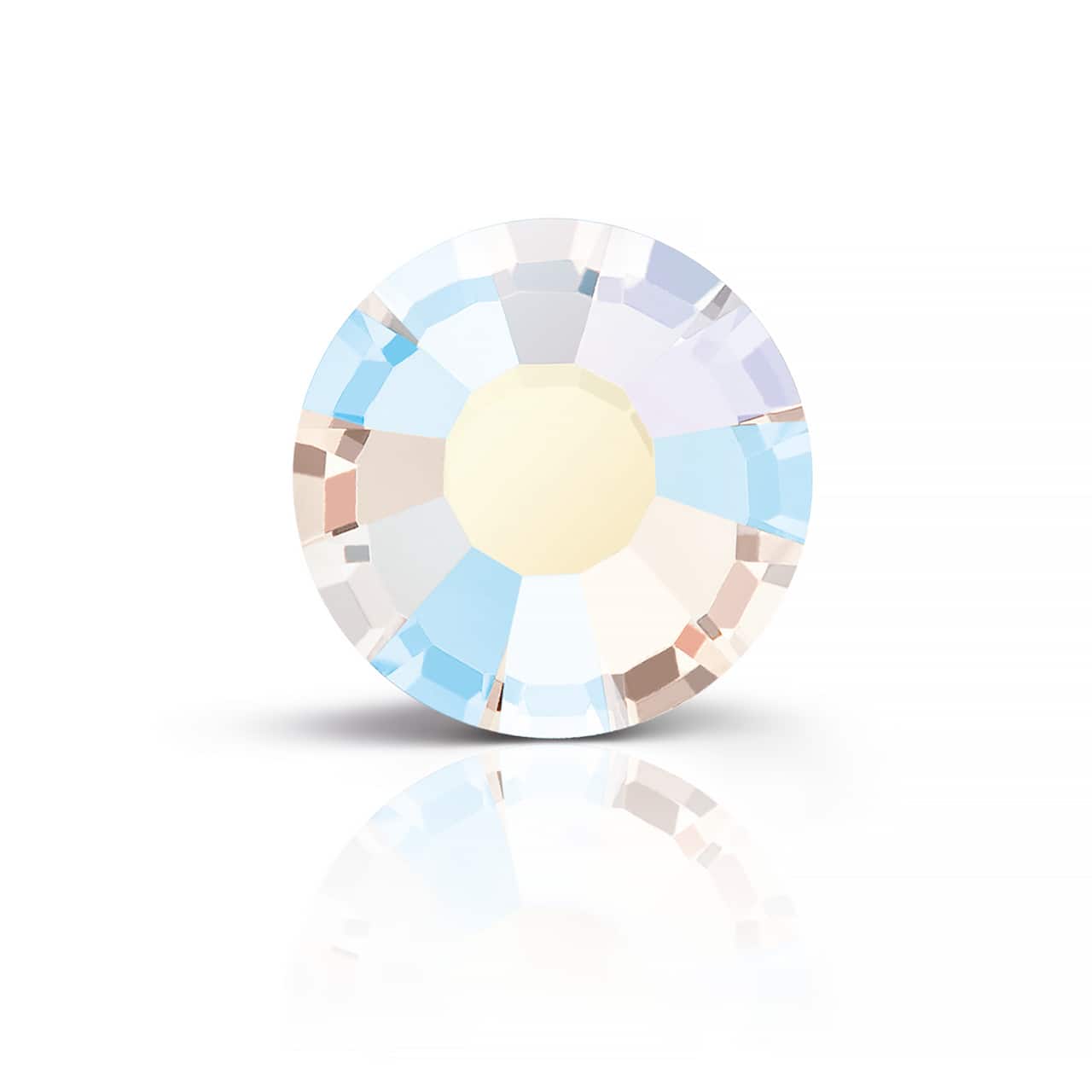 Preciosa MAXIMA SS9 Aurora Borealis Flatback Czech Crystals, 144ct.